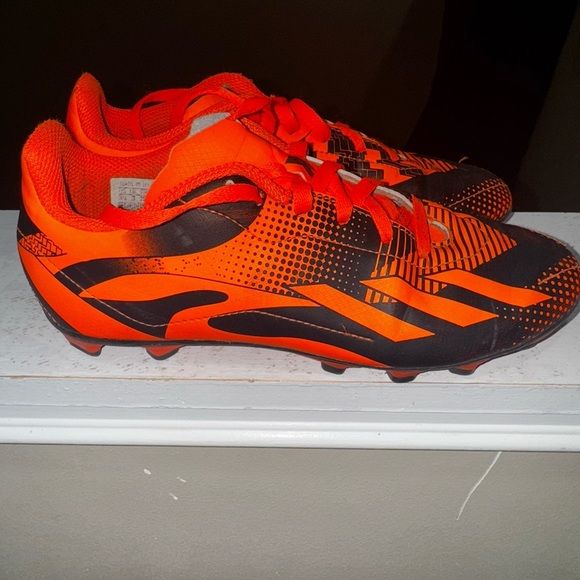 Adidas Orange and Black Cleats - Picture 1 of 6